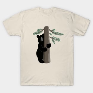 Tree Hugger Black Bear Animal Conservation Environmental T-Shirt